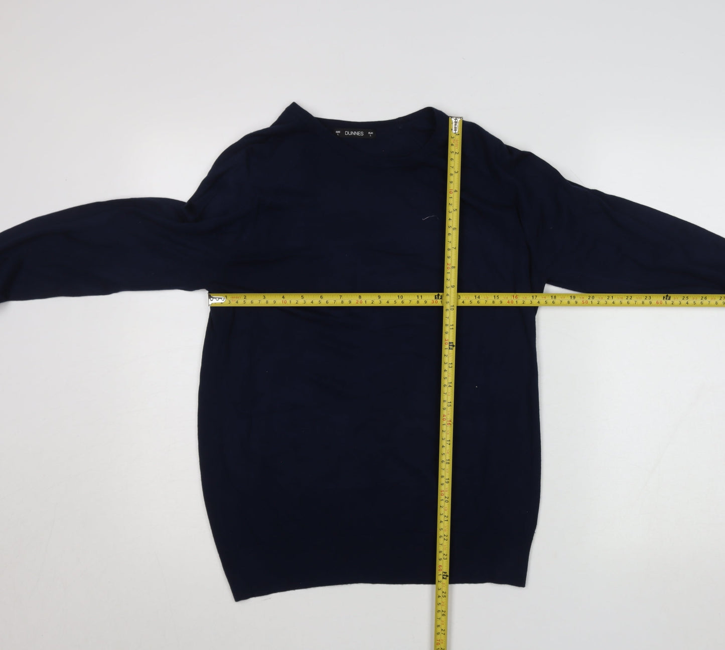 Dunnes Stores Men’s Navy Blue Large Pullover Jumper Crew Neck Knitwear