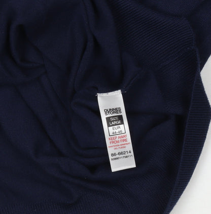 Dunnes Stores Men’s Navy Blue Large Pullover Jumper Crew Neck Knitwear