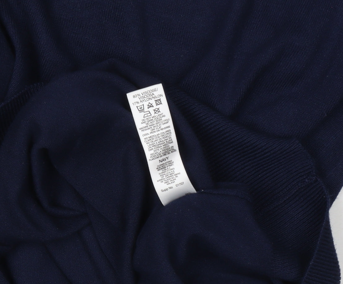 Dunnes Stores Men’s Navy Blue Large Pullover Jumper Crew Neck Knitwear