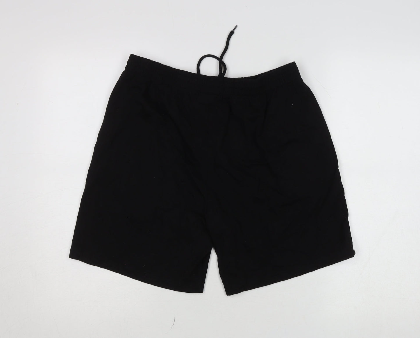 Slazenger Men’s Black XL Sweat Shorts Elastic Waist Drawstring