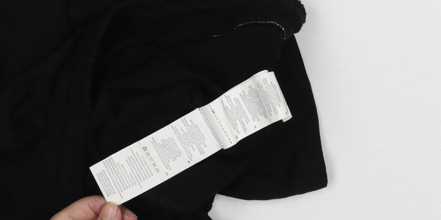 Slazenger Men’s Black XL Sweat Shorts Elastic Waist Drawstring