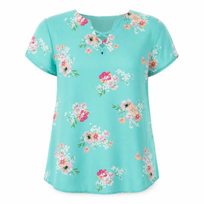 Womens UK Size XS Van Heusen Blue Tunic Blouse