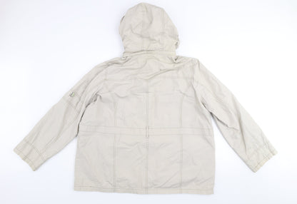 Womens UK Size L bm casual Beige Parka Coat