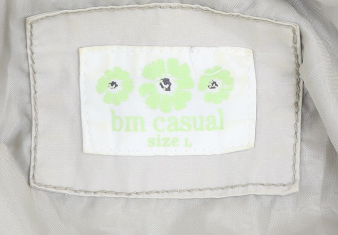 Womens UK Size L bm casual Beige Parka Coat