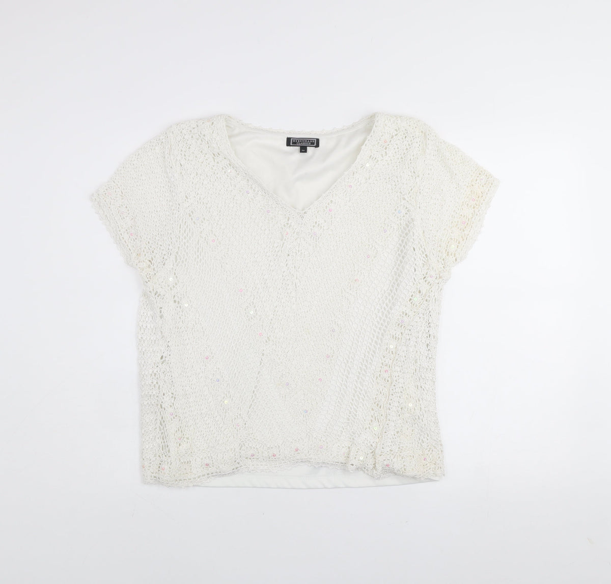 Womens UK Size 20 Debenhams Classics Ivory Camisole Blouse