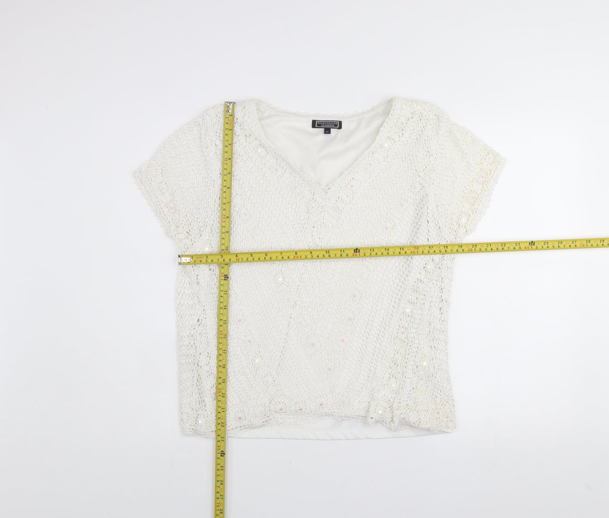 Womens UK Size 20 Debenhams Classics Ivory Camisole Blouse