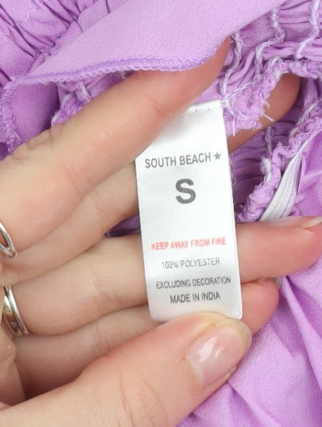 Womens UK Size S South Beach Purple Camisole Tank