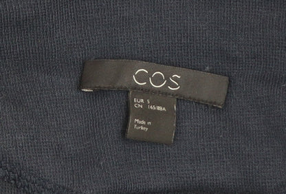 COS Women’s Blue Long Sleeve Shift Dress Size S Viscose Blend