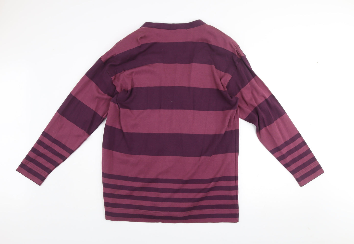 Kaleidoscope Men's Purple Striped Cotton Cardigan M