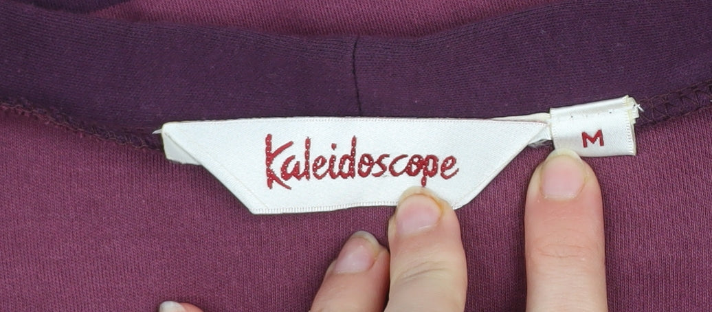 Kaleidoscope Men's Purple Striped Cotton Cardigan M