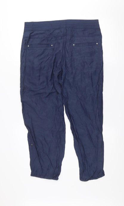 Womens UK Size 10 Mandi Regular Fit Jogger Blue Trousers