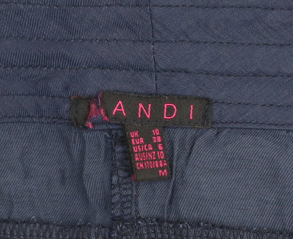Womens UK Size 10 Mandi Regular Fit Jogger Blue Trousers