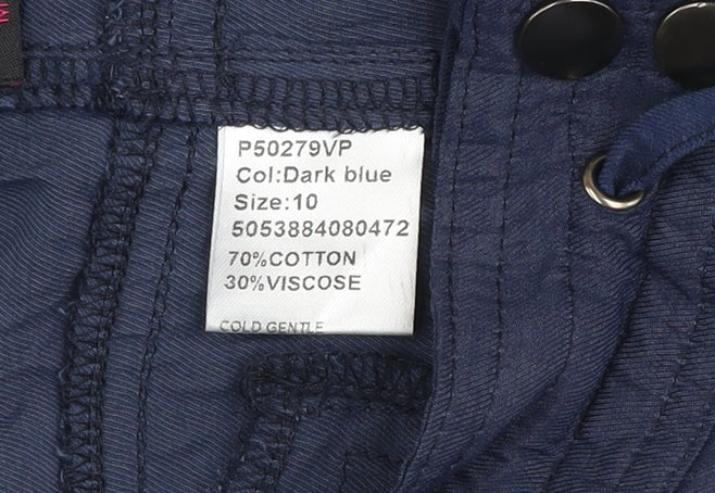 Womens UK Size 10 Mandi Regular Fit Jogger Blue Trousers