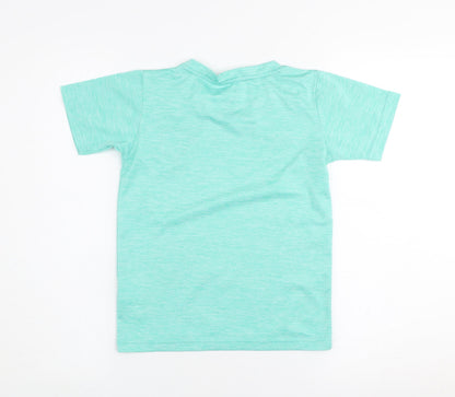 Portugal Sport Boys Green XS Short Sleeve Football T-Shirt