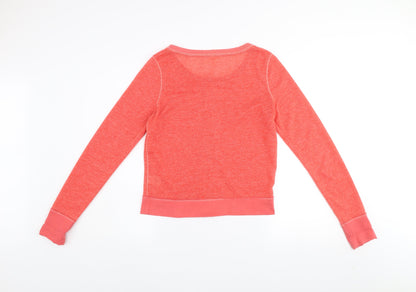 Aeropostale Women’s Pink Scoop Neck Button Cardigan Size L