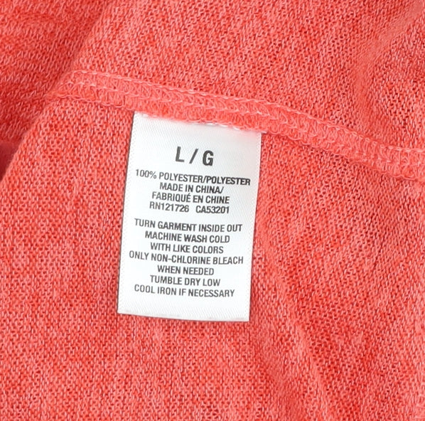 Aeropostale Women’s Pink Scoop Neck Button Cardigan Size L