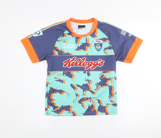 Masita Boys Multicoloured Camouflage GAA Kellogg's Short Sleeve Sports T-Shirt 2 Years