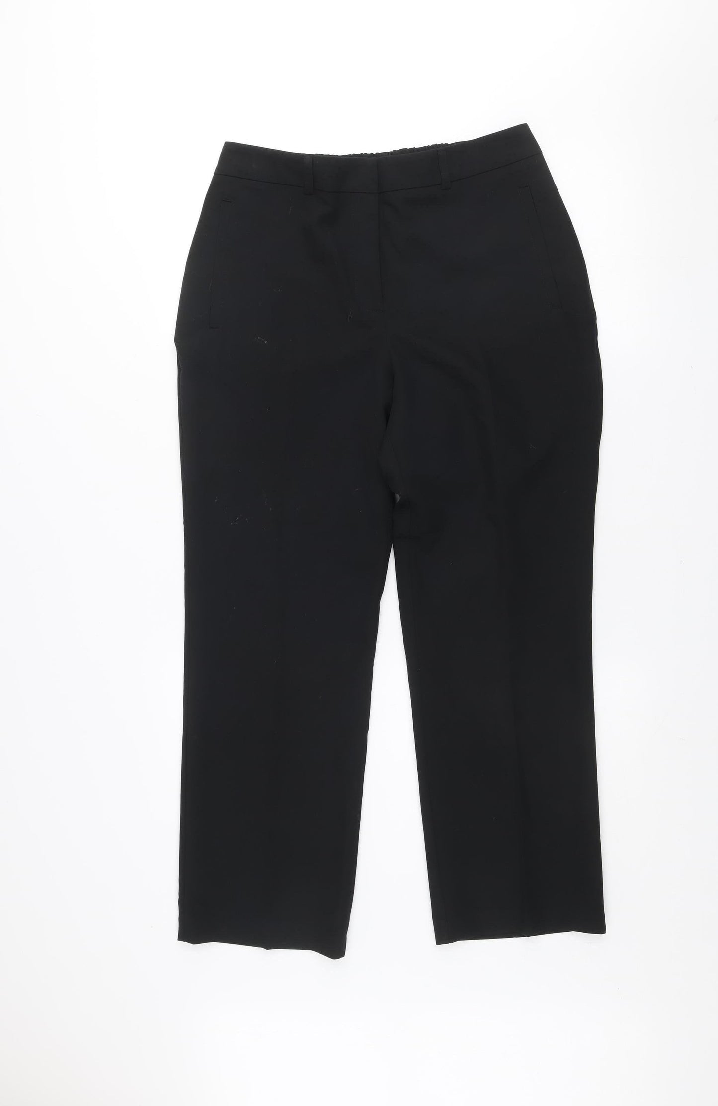 Womens UK Size 12 Dunnes Regular Fit Business Workwear Casual Black Trousers