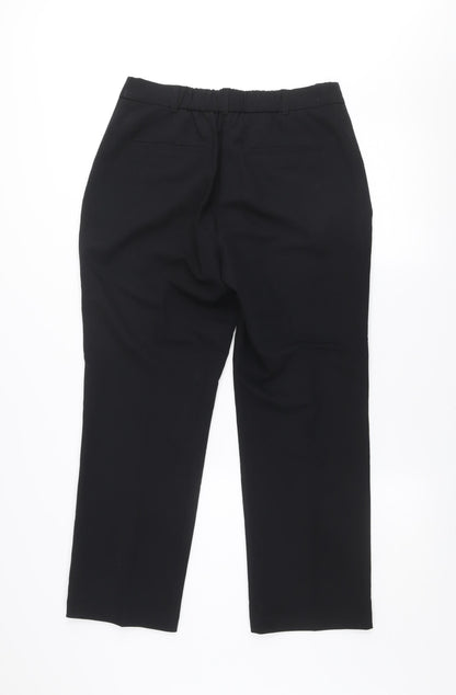 Womens UK Size 12 Dunnes Regular Fit Business Workwear Casual Black Trousers