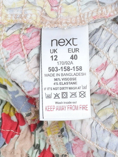 Womens UK Size 12 NEXT Multicoloured Camisole Blouse
