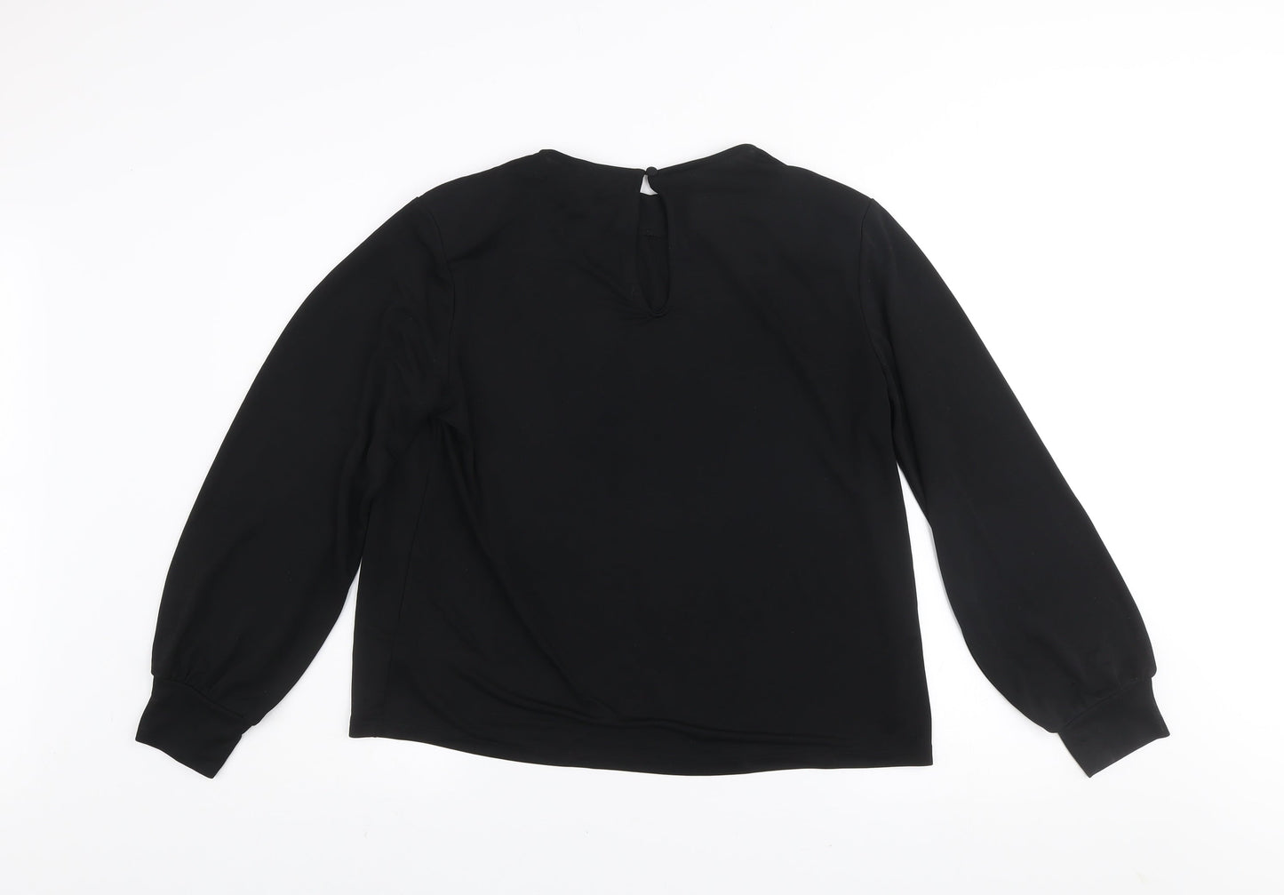 Womens UK Size 12 H&M Black Basic Blouse