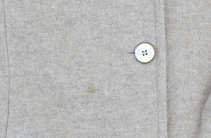 Bonmarché Women’s Beige Wool Blend Mid-Length Coat Size 12