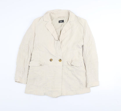 Womens UK Size 10 Dotti Beige Basic Jacket