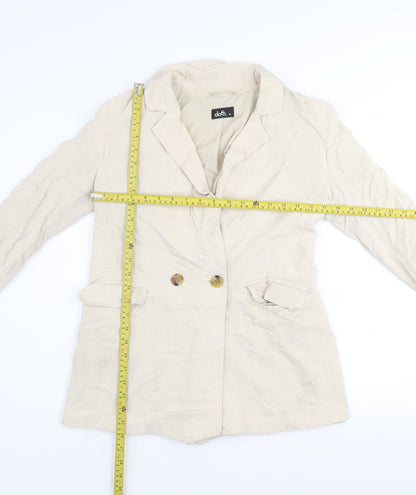 Womens UK Size 10 Dotti Beige Basic Jacket