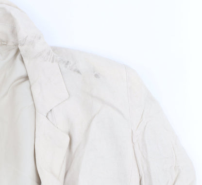 Womens UK Size 10 Dotti Beige Basic Jacket