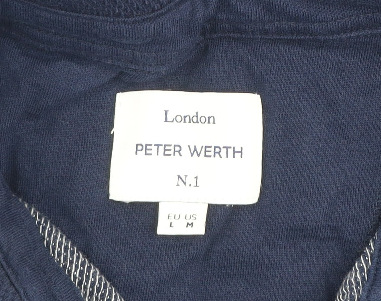 Mens UK Size L Peter Werth 100% Cotton Polo Shirt
