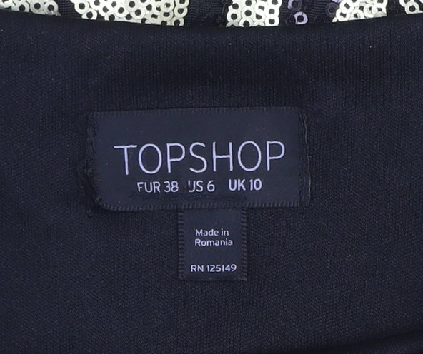 Womens UK Size 10 Topshop Bodycon Dress