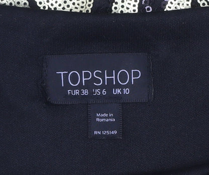 Womens UK Size 10 Topshop Bodycon Dress
