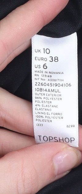 Womens UK Size 10 Topshop Bodycon Dress