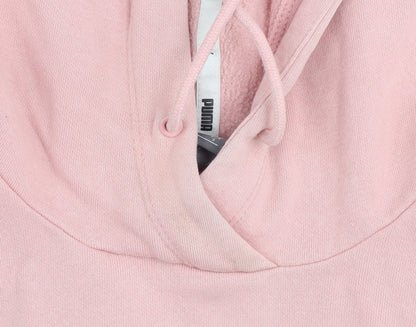 Womens UK Size S PUMA Pink Pullover Hoodie