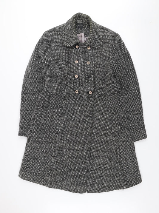 Womens UK Size 12 Debenhams Grey Overcoat