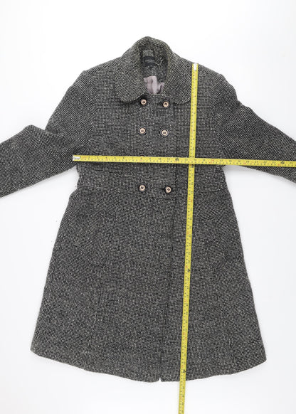 Womens UK Size 12 Debenhams Grey Overcoat