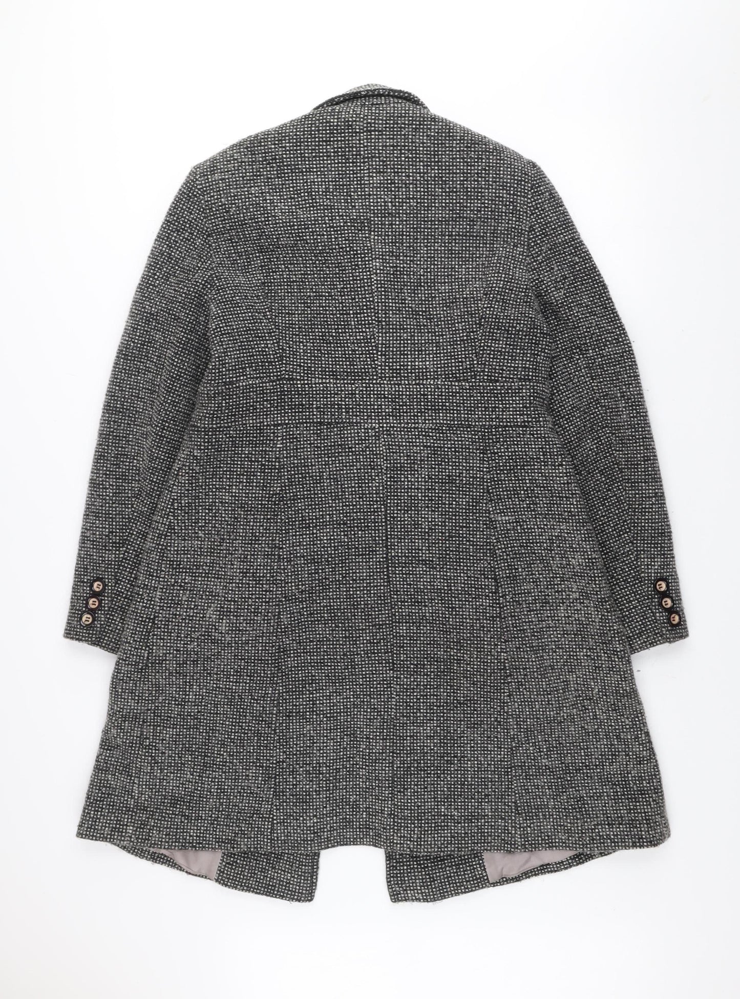 Womens UK Size 12 Debenhams Grey Overcoat