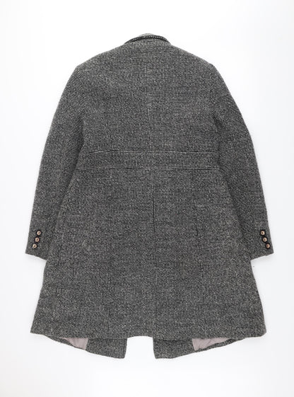 Womens UK Size 12 Debenhams Grey Overcoat