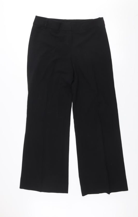 Womens UK Size 12 Dorothy Perkins Regular Fit Business Casual Workwear Black Tro