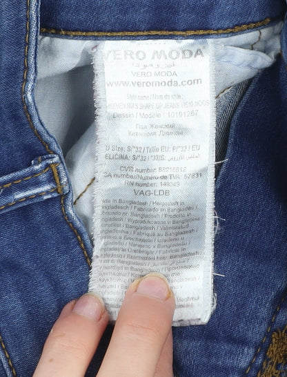 Vero Moda Unisex Blue Skinny Denim Jeans S/32 Slim Fit Stretch