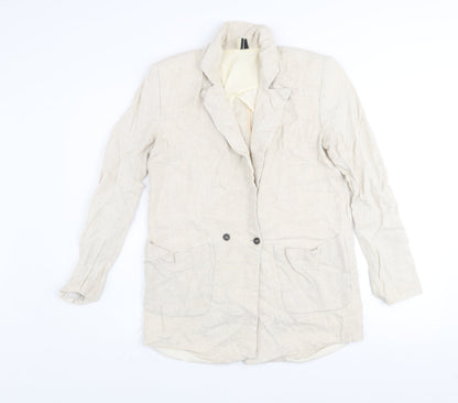 Womens UK Size 8 Topshop Beige Basic Jacket