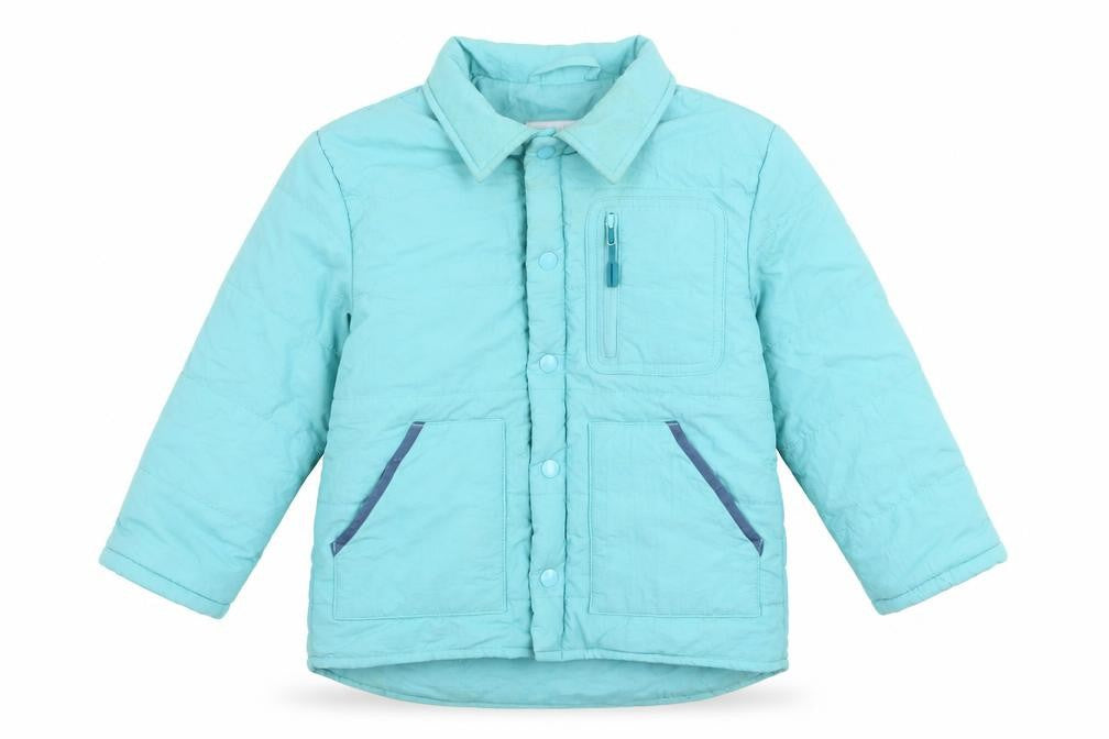 Girls UK Size 2-3 Years Leigh Tucker Willow Blue Puffer Jacket