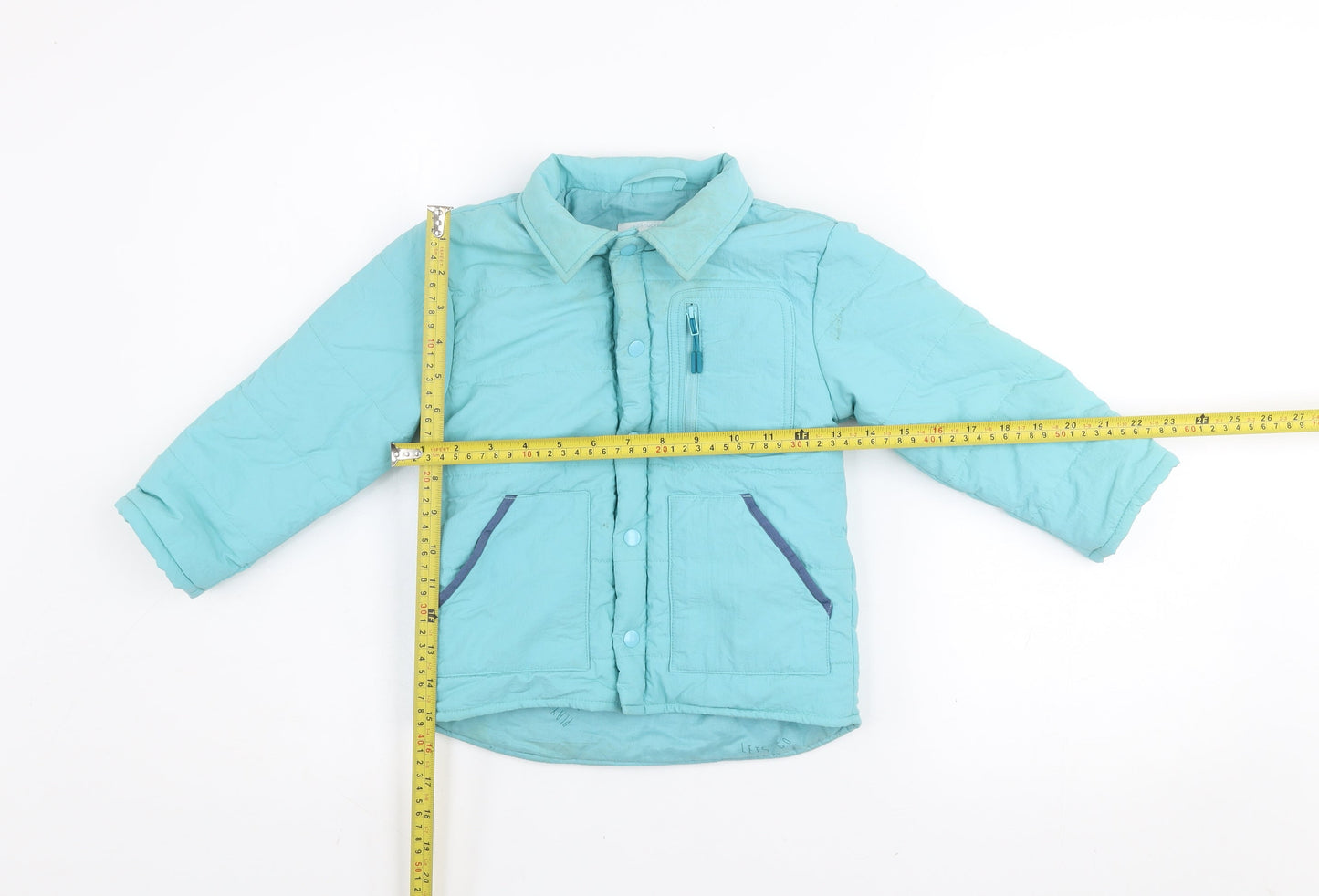 Girls UK Size 2-3 Years Leigh Tucker Willow Blue Puffer Jacket