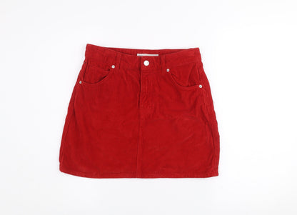 Womens UK Size 10 Topshop Straight & Pencil Corduroy Skirt