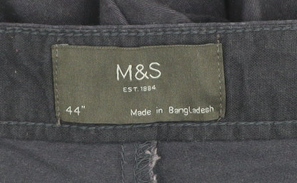 Marks and Spencer Men’s Blue Chino Shorts Size 44 Regular Fit