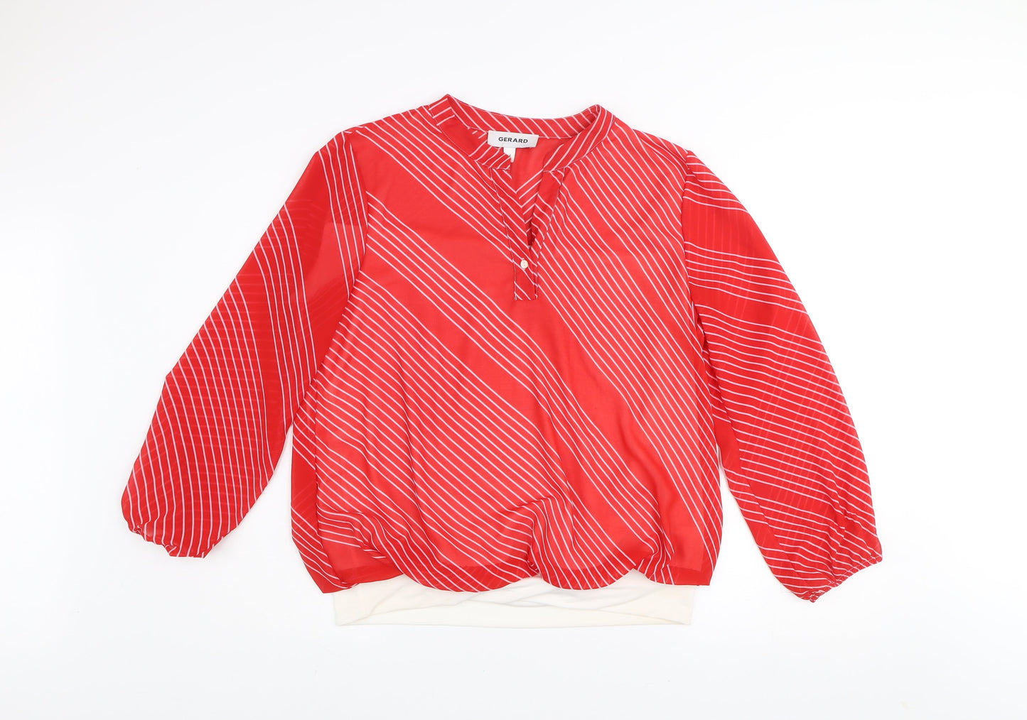 Womens UK Size 14 Gerard Red Tunic Blouse