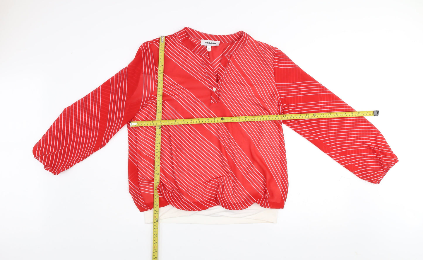 Womens UK Size 14 Gerard Red Tunic Blouse