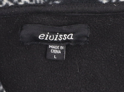 Womens UK Size L Eivissa Black Overcoat