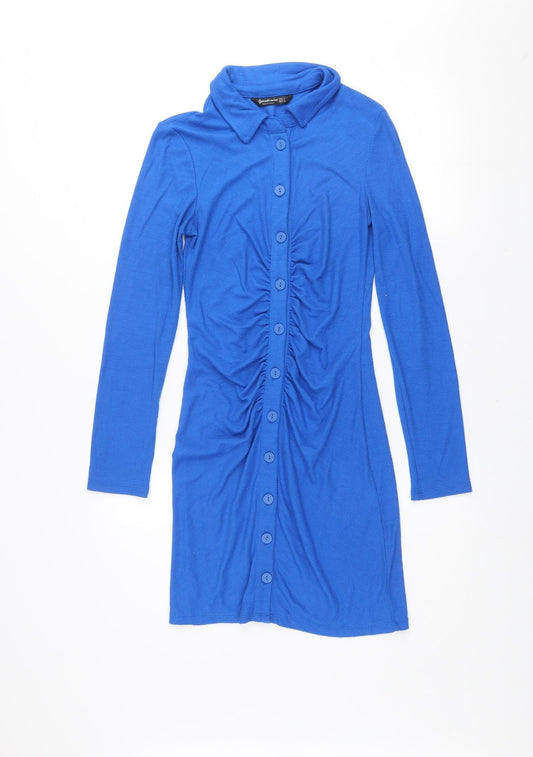 Womens UK Size S Stradivarius Shirt Dress