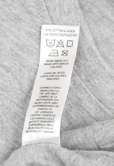 Sesame Street Men's Grey Large Short Sleeve Graphic Cookie Monster T-Shirt